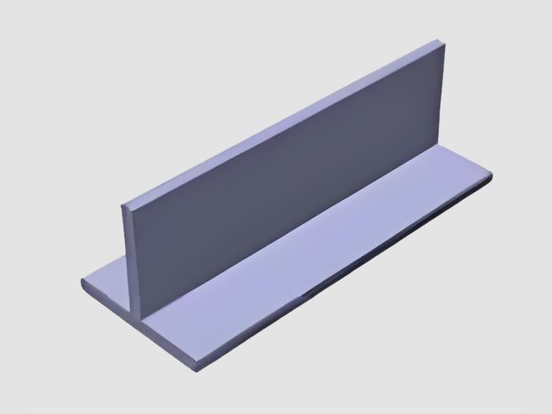 Illustrazione in 3D dei profili a T in FRP