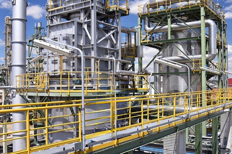 Profili in FRP per sistemi dell'industria chimica
