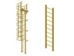 Scala e gabbia di sicurezza in FRP