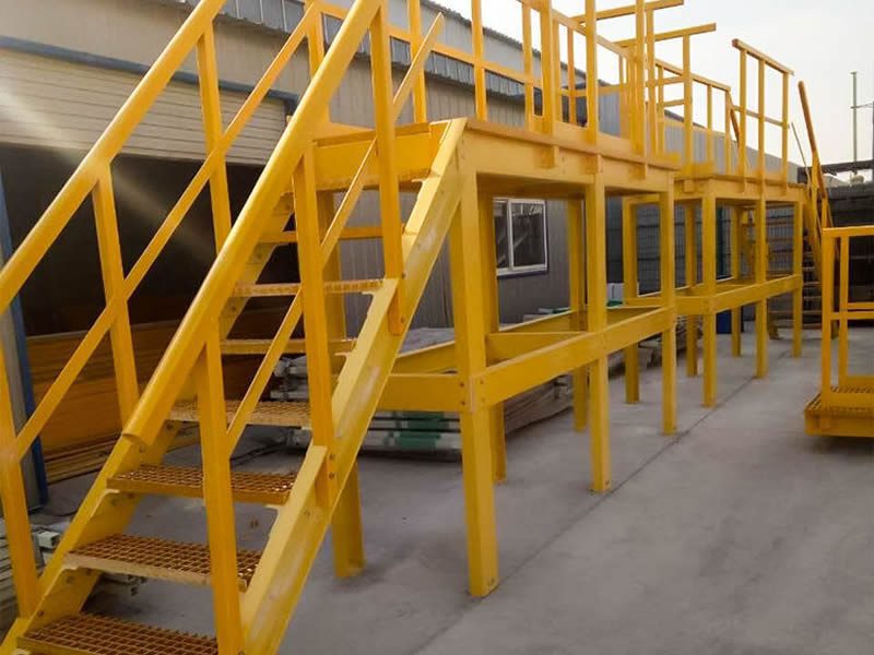 FRP u channel handrails